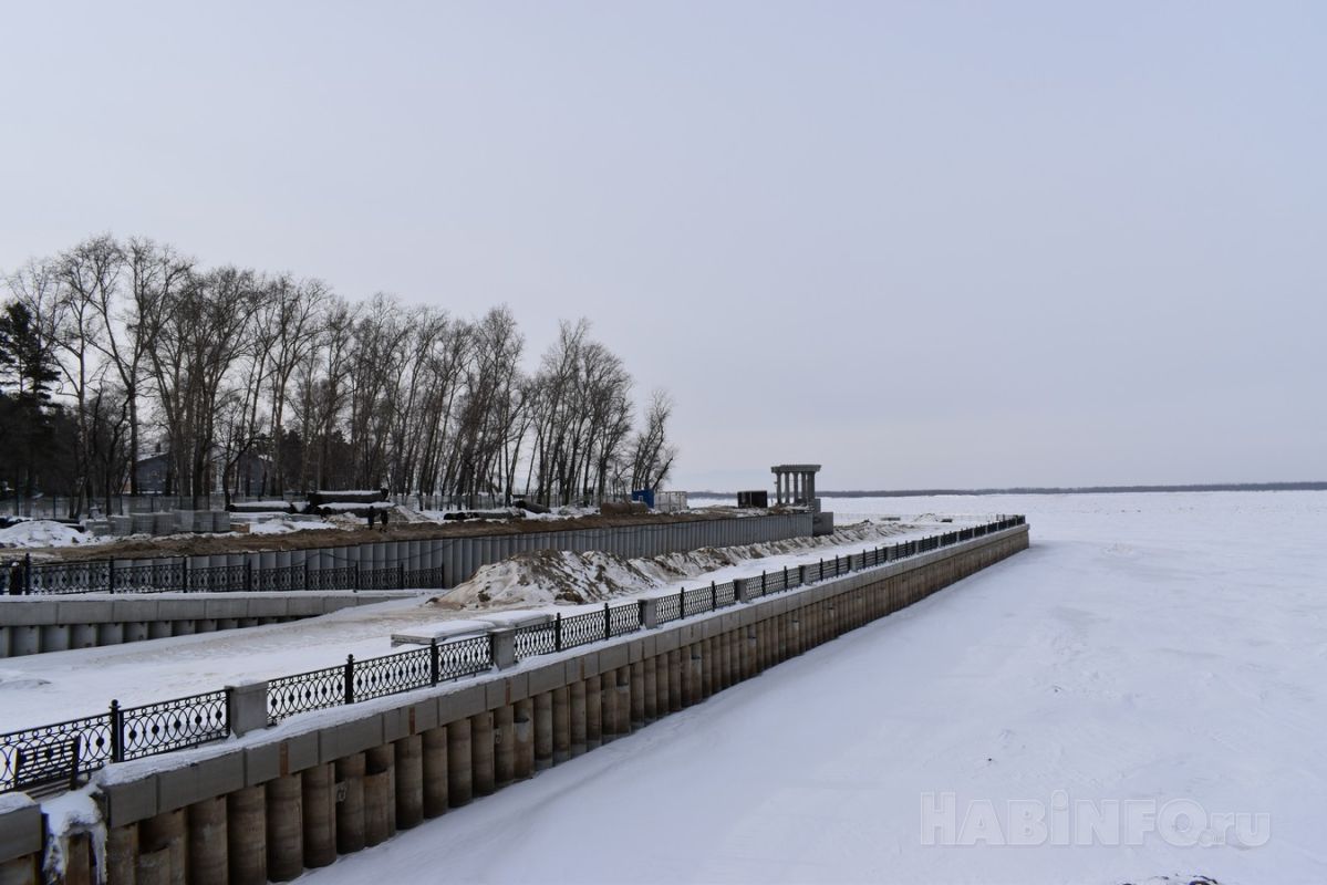 Ремонт набережной Хабаровска закончат в этом году