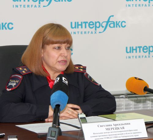 Начальник Центра автоматизированной фиксации административных правонарушений в области дорожного движения краевой Госавтоинспекции Светлана Мерецкая