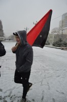 На митинге присутсвовали анархисты