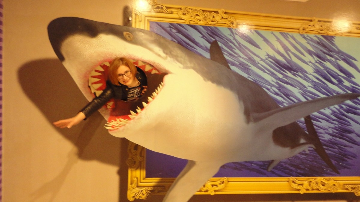 выставка 3d картин акула фото