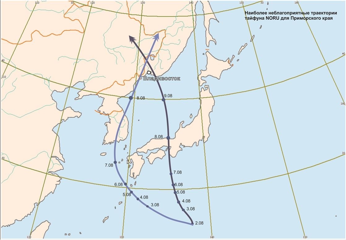 Хабаровские синоптики: сравнивать тайфун Noru с прошлогодним «Лайонроком» не стоит