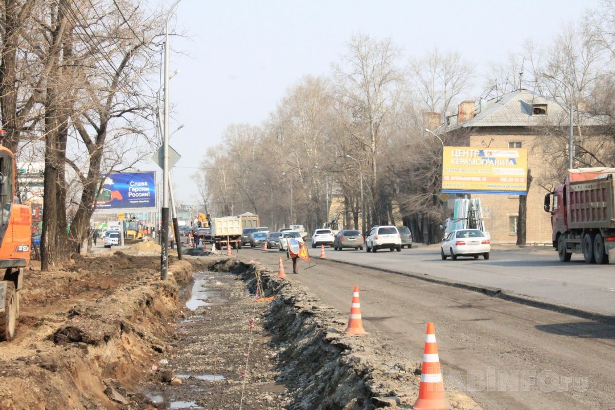 Пробки неизбежны: в Хабаровске начался ремонт Проспекта 60-летия Октября