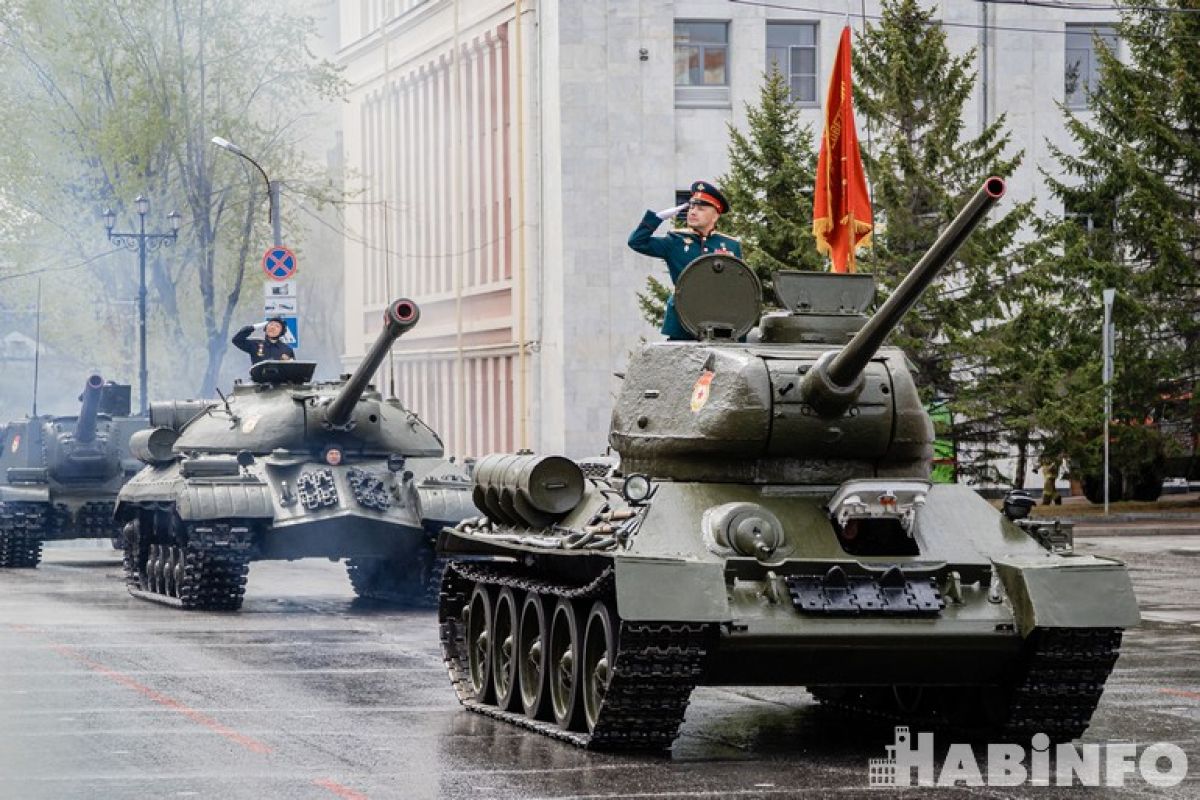 В Хабаровске определены даты проведения репетиций парада Победы