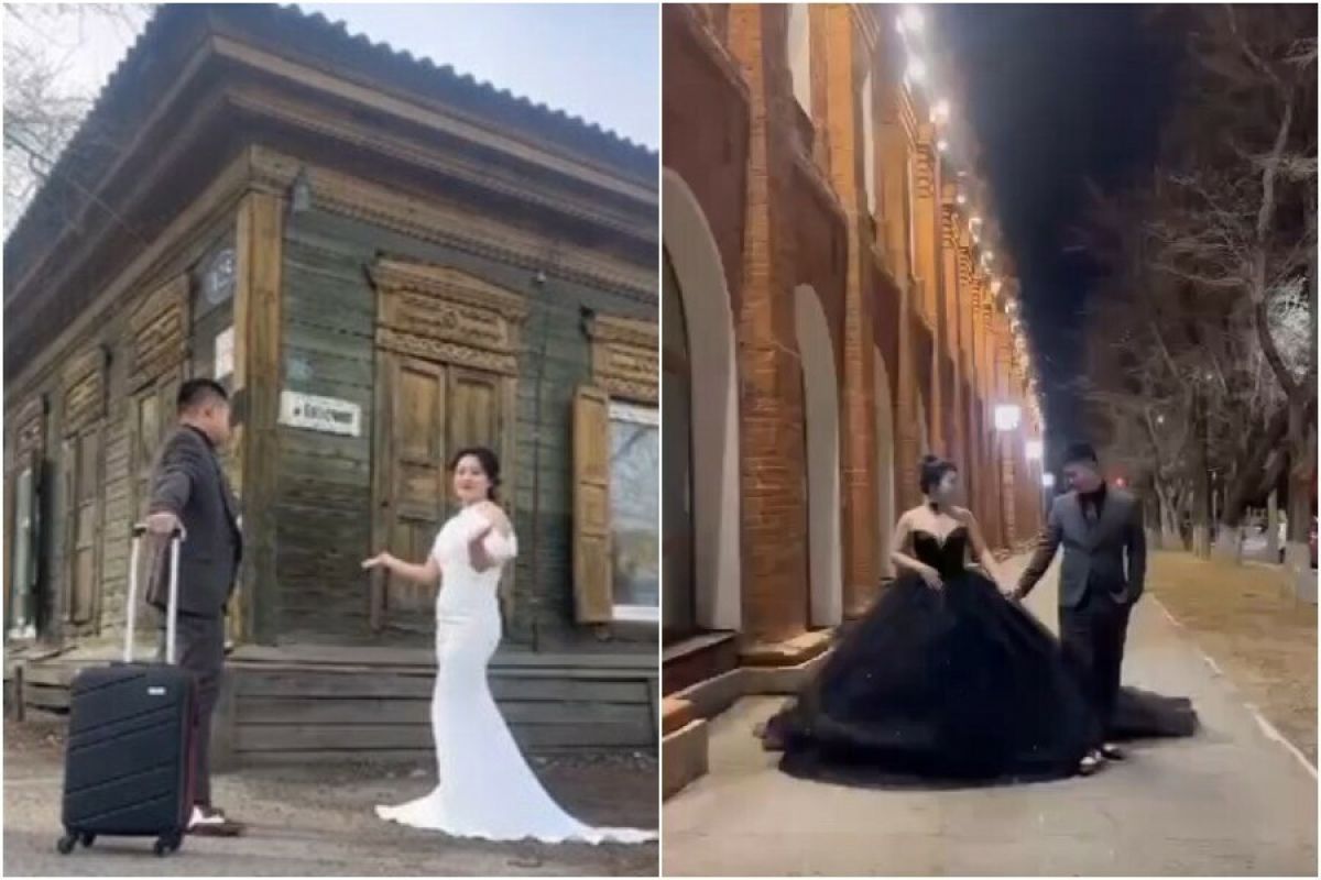 Китайские пары устраивают свадебные фотосессии в Благовещенске
