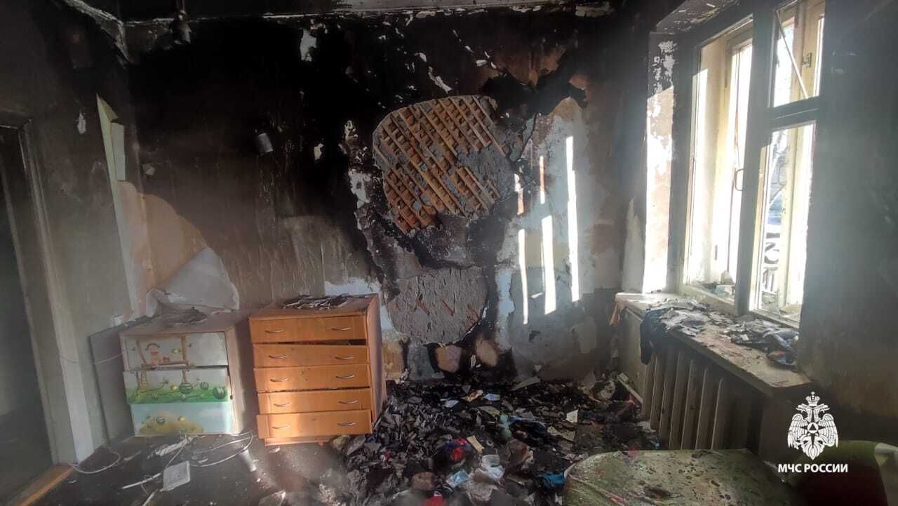 Многодетная семья не пострадала при пожаре в Комсомольске-на-Амуре