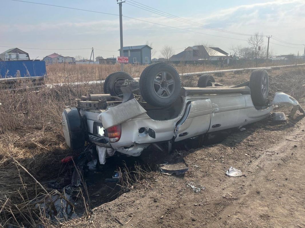 В посёлке имени Горького Хабаровска в ДТП пострадали водитель и пассажиры иномарки