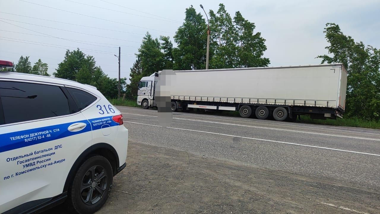 Водителя фуры задержали за&nbsp;езду в&nbsp;нетрезвом виде в&nbsp;Комсомольске-на-Амуре&nbsp;