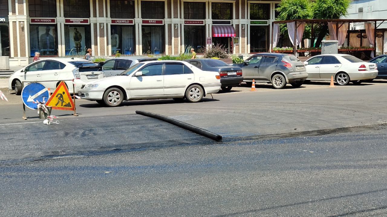 В Хабаровске при&nbsp;ремонте улицы Ленина впервые применяют георешётку