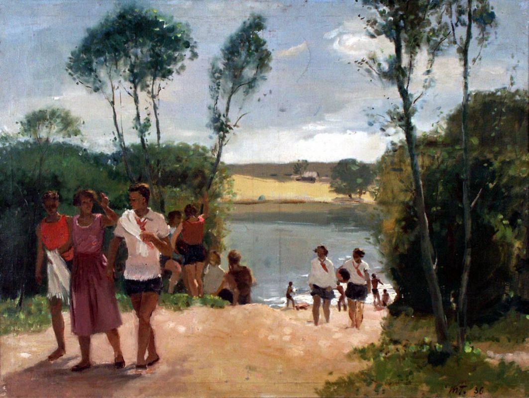 Т.Г. Гапоненко — Пионеры на отдыхе.1936. ДВХМ