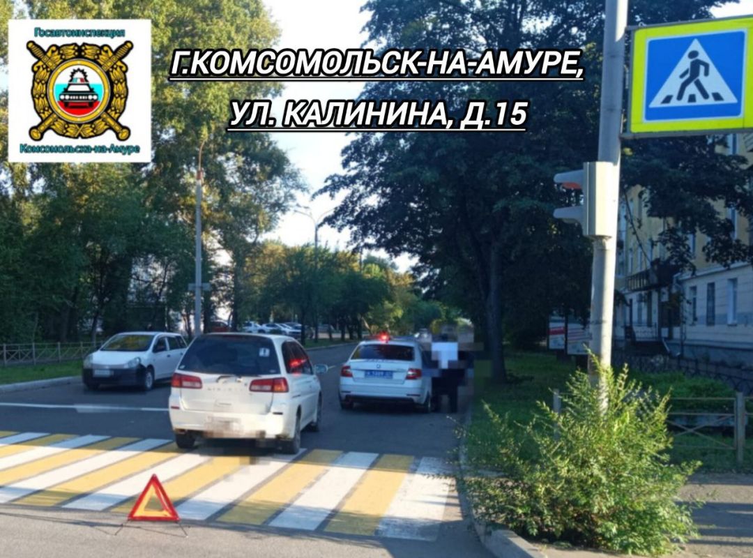Ребёнок на&nbsp;самокате попал под&nbsp;колёса авто в&nbsp;Комсомольске-на-Амуре