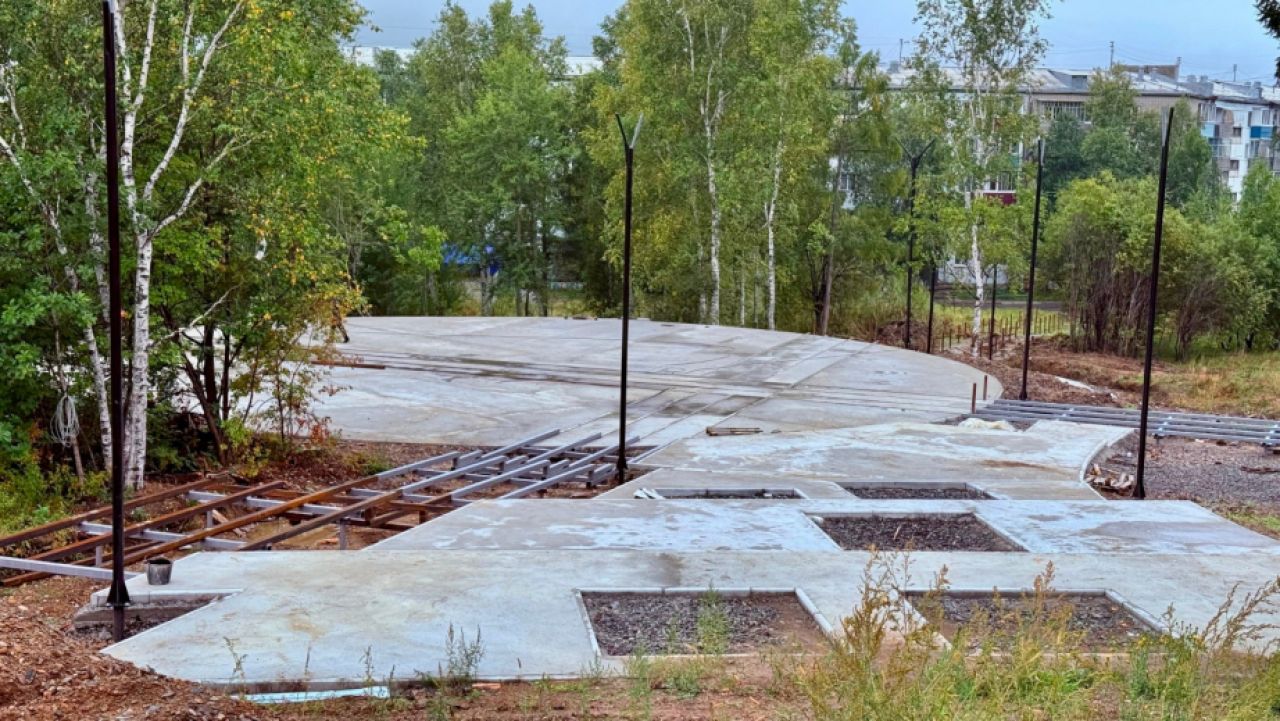 В Амурске близится к&nbsp;завершению благоустройство сквера «Звёздный»