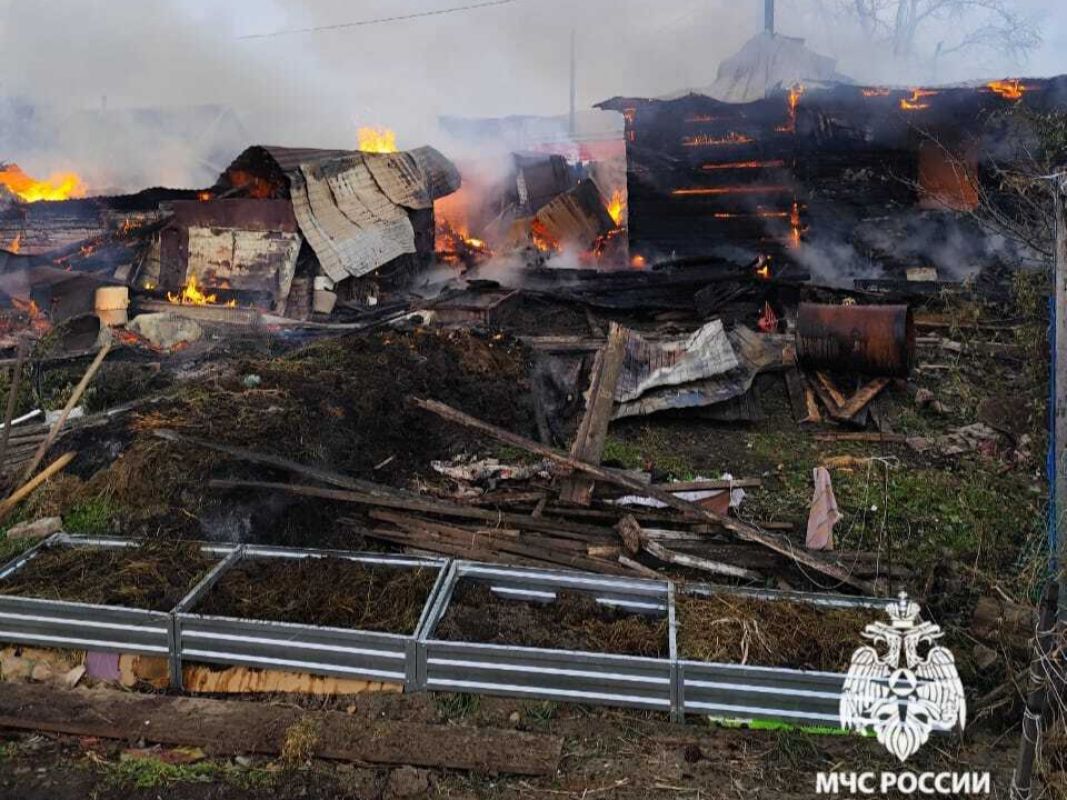 Пожарные 14 часов тушили частный дом в&nbsp;Комсомольске-на-Амуре