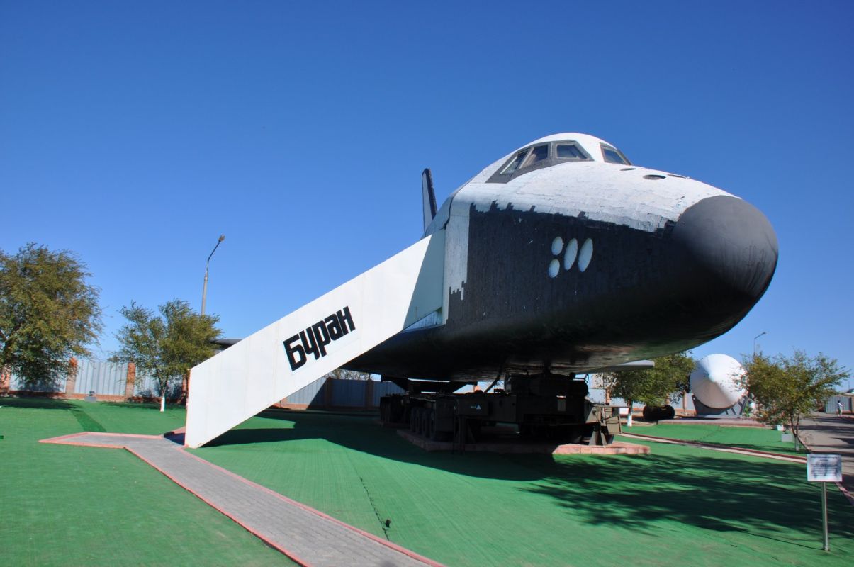 Макет Бурана в музее Байконура.