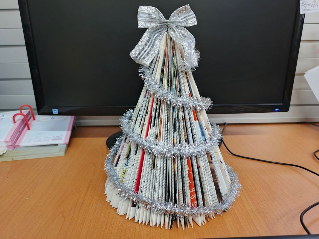 Мастер-класс от&nbsp;«Хабинфо»: ёлочка — оригами