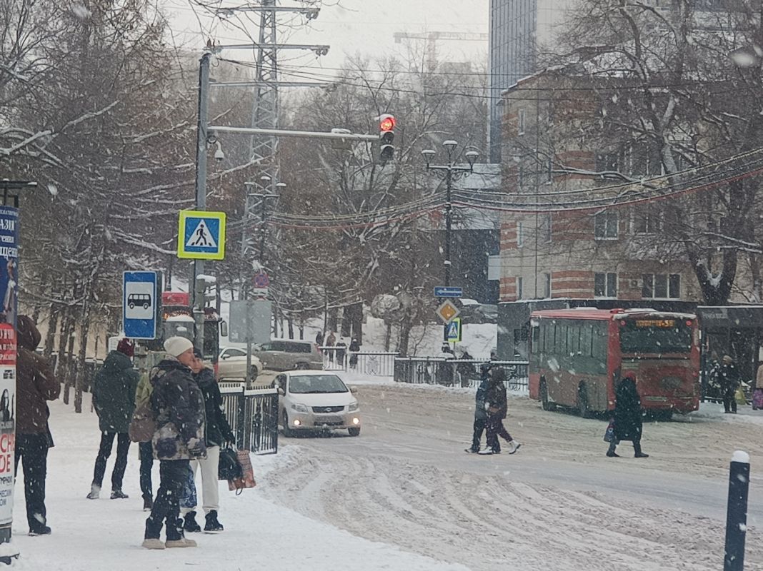Как Хабаровск пережил первый серьезный снегопад в&nbsp;этом году