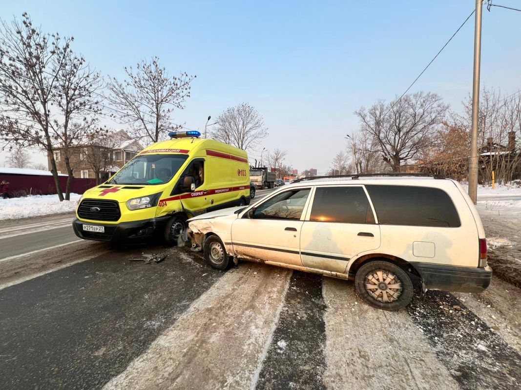 Пьяный водитель столкнулся с&nbsp;автомобилем скорой помощи в&nbsp;Хабаровске