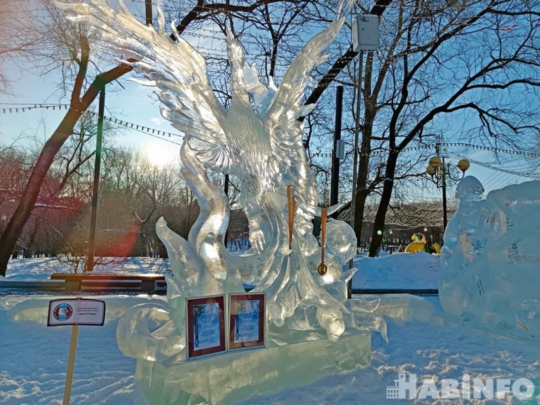 Конкурс ледовых скульптур «Амурский хрусталь» стартовал в&nbsp;парке «Динамо» в&nbsp;Хабаровске