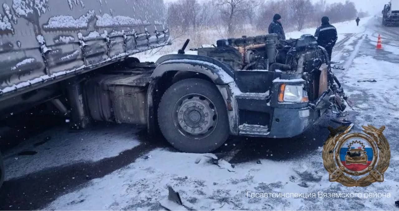 Смертельное столкновение большегрузов произошло на&nbsp;трассе «Уссури» в&nbsp;Хабаровском крае