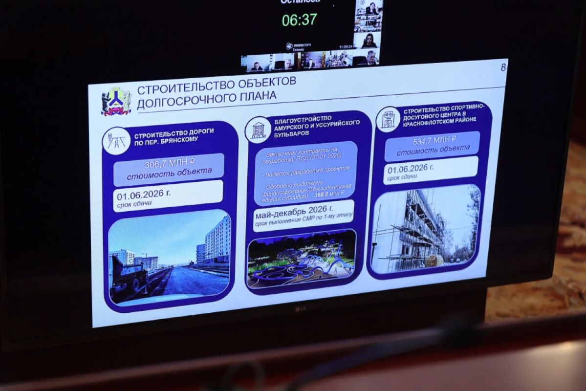 Губернатор Хабаровского края утвердил план развития краевого центра