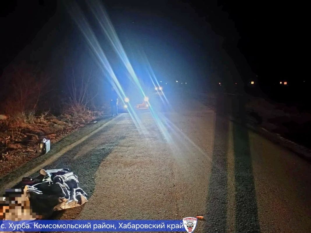 Мотоциклист без&nbsp;прав насмерть сбил пешехода на&nbsp;неосвещённой дороге в&nbsp;Хабаровском крае