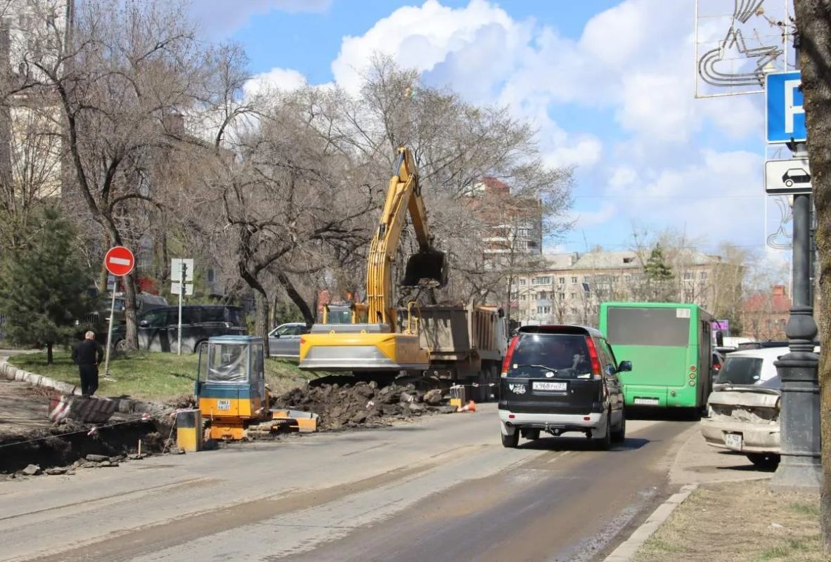 В Хабаровске начали реконструкцию улицы Серышева