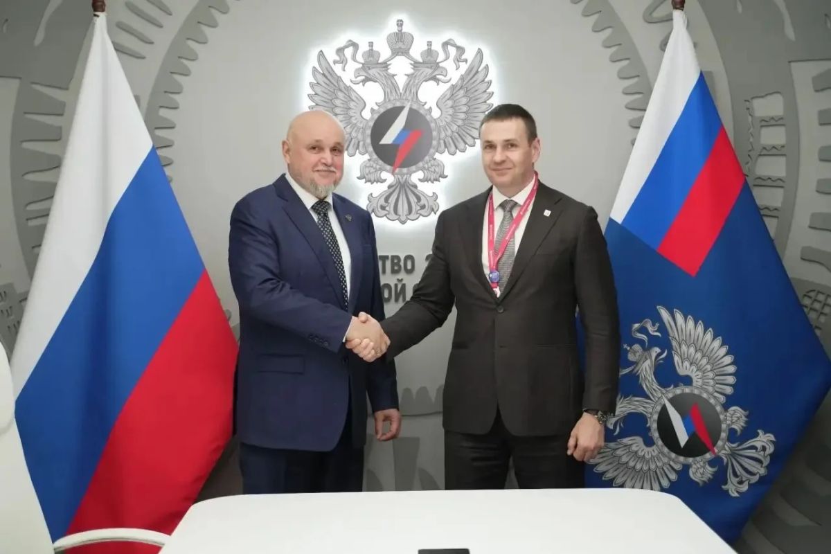 Дмитрий Демешин обсудил строительство ЛЭП-500 с&nbsp;главой Минэнерго РФ на&nbsp;ПМЭФ