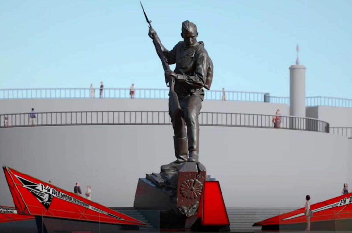 15-метровый памятник советскому солдату установят на&nbsp;набережной Хабаровска к&nbsp;сентябрю