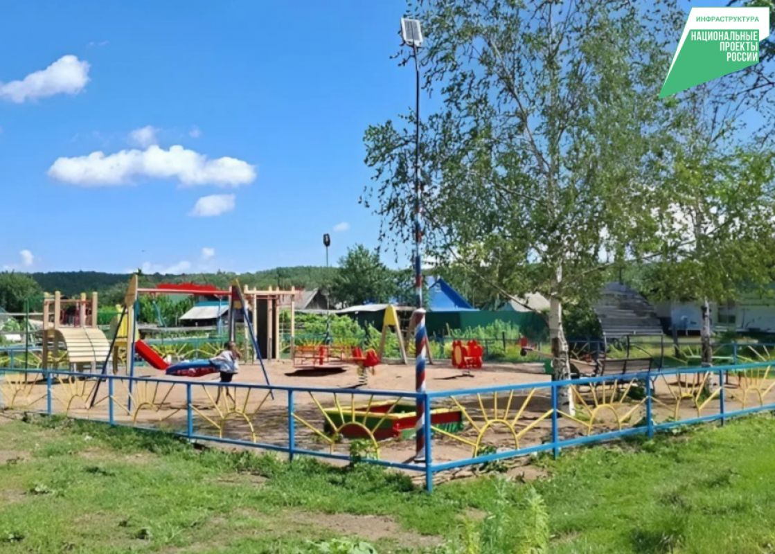 В посёлке Мухен по&nbsp;нацпроекту открыли детскую площадку «Улыбка»