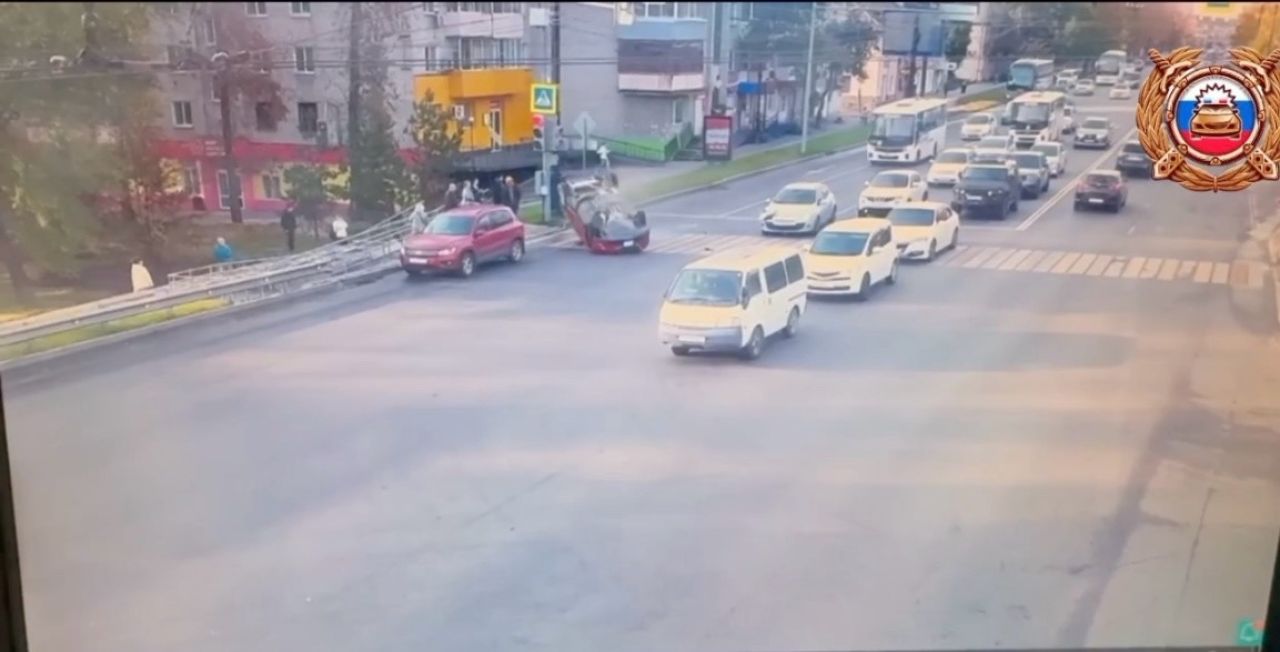 Произошло тройное ДТП в&nbsp;Хабаровске на&nbsp;улице Карла Маркса