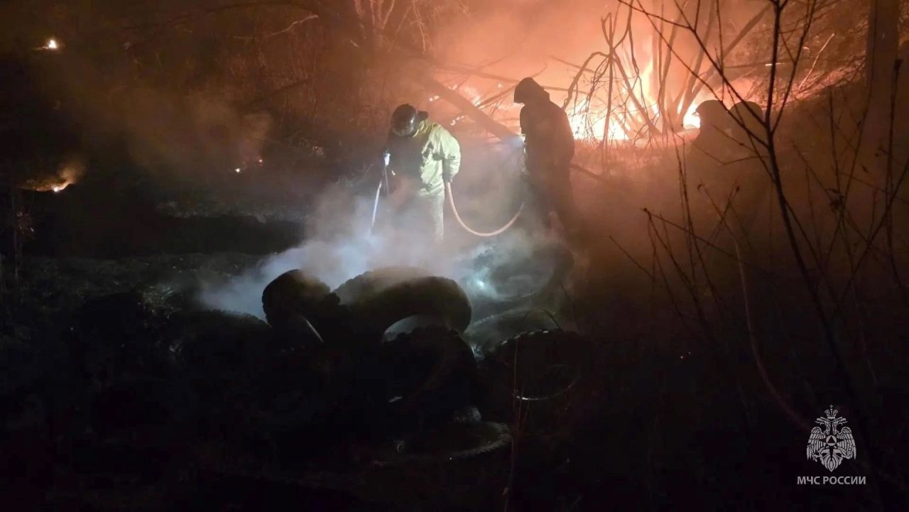 Пожар у&nbsp;поселка в&nbsp;Хабаровском крае тушили более 20&nbsp;специалистов авиалесоохраны