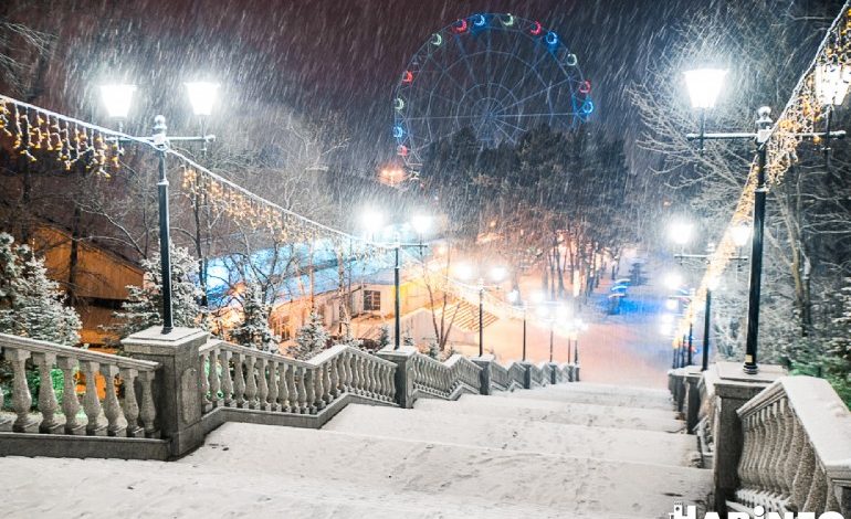 Снегопад в Хабаровске: жители краевой столицы встретили зиму