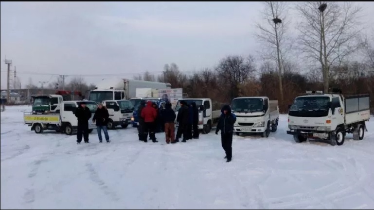 дальнобойщик забастовка хабаровск