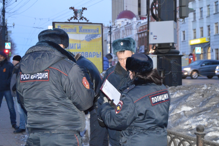 пикет полиция росгвардия хабаровск немцов февраль