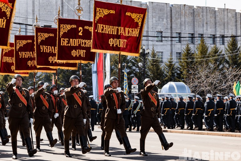 Фото парада в хабаровске