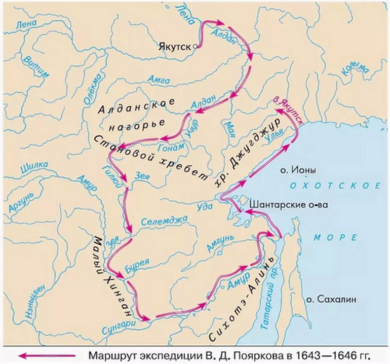 Карта маршрутов походов