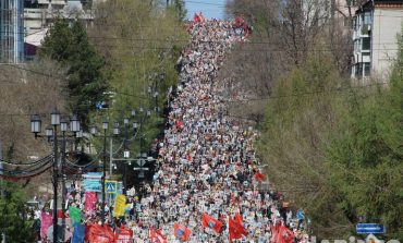60 тысяч табличек пронесли в акции «Бессмертный полк 2022» в Хабаровске